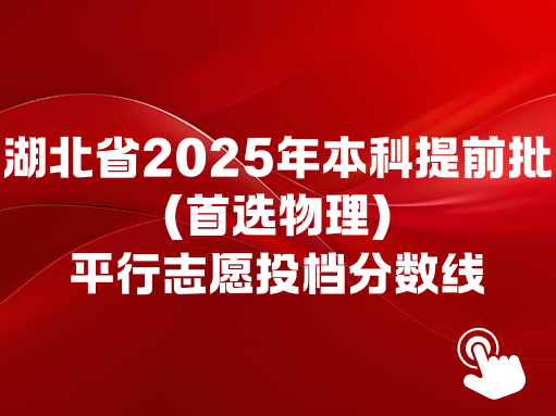 湖北省2025年本科提前批（首选物理）平行志愿投档分数线